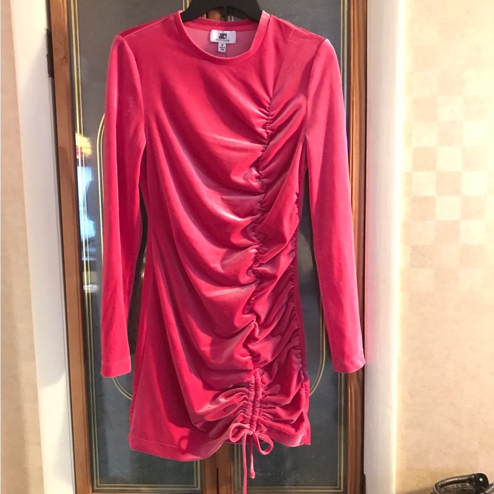Juicy Couture, Velour Ruched Mini Dress, Sz M - Picture 1 of 5
